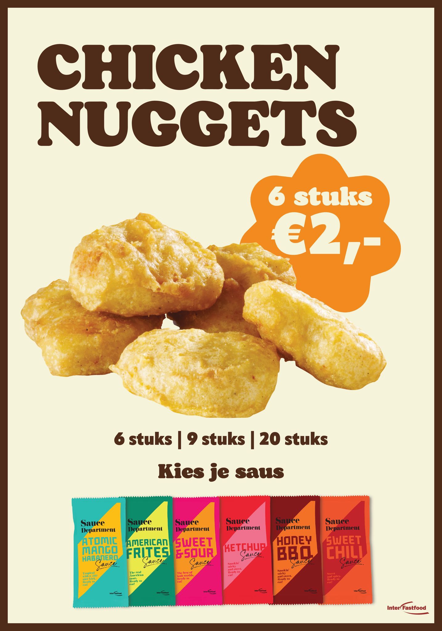 Kipnuggets horeca groothandel Interfastfood